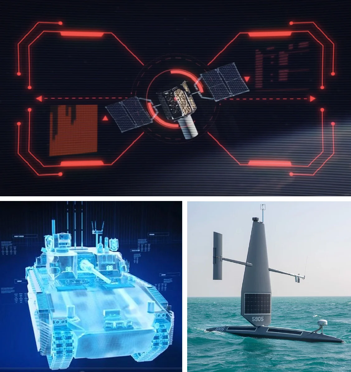 Three of the Pentagon projects surveyed by GAO included weapons for counter-camouflage (upper image) and target recognition (lower images).